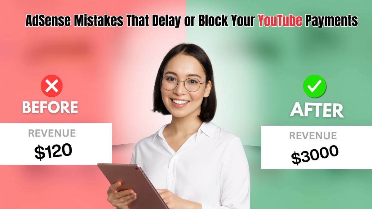 AdSense Mistakes That Delay or Block Your YouTube Payments