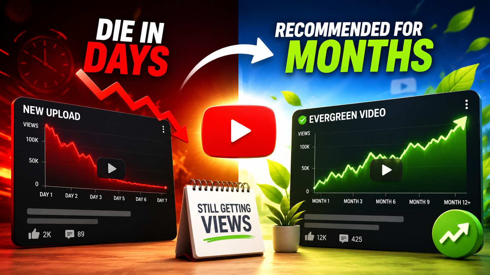 Every creator has experienced it. You spend days planning, filming, editing, and publishing a video. The initial response looks promising. Views start coming in, comments appear, and the video seems to be performing well. Then, within a few days, everything slows down. The recommendations stop, impressions decline, and the video effectively disappears. At the same time, another video on the same channel continues generating views month after month. Sometimes it even outperforms newer uploads despite being published years earlier. This raises an important question. Why do some YouTube videos continue attracting viewers long after publication while others lose momentum almost immediately? Many creators assume the answer lies in luck or the algorithm. The reality is often much more strategic. Some videos are designed to have a short lifespan, while others are naturally positioned to remain relevant for much longer. Understanding this difference can fundamentally change the way creators approach content strategy.