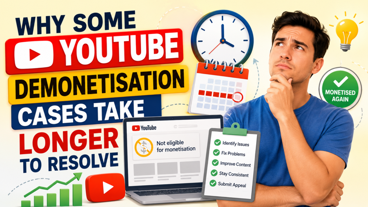 Why Some YouTube Demonetisation Cases Take Longer to Resolve