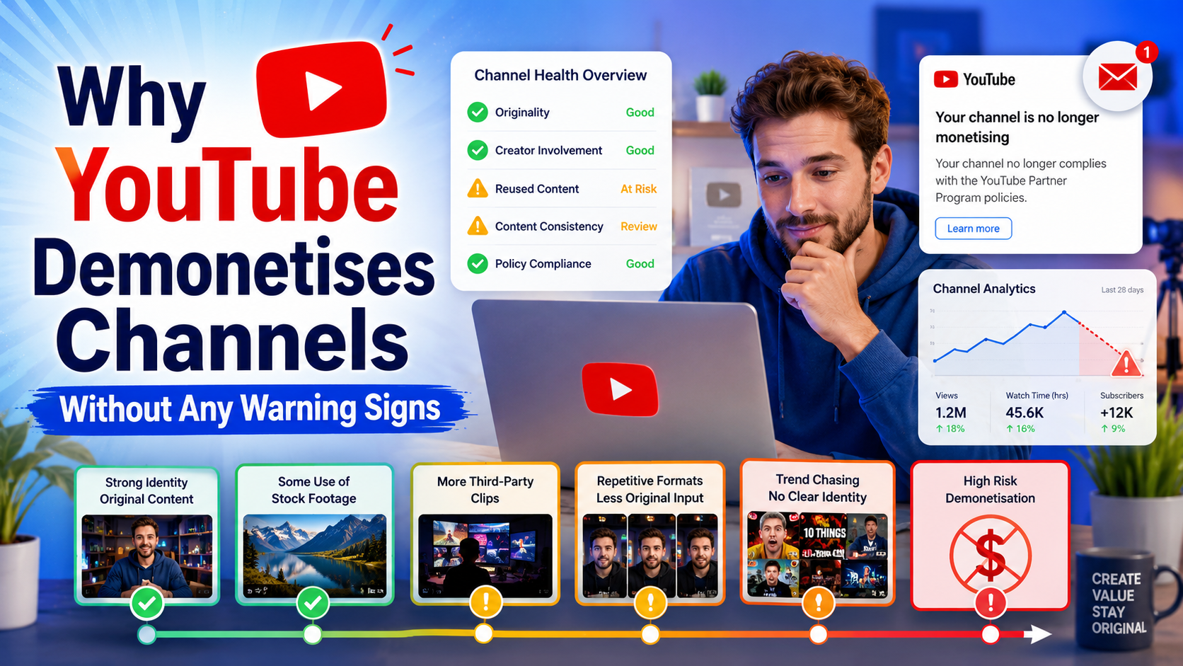 Why YouTube Demonetises Channels Without Any Warning Signs